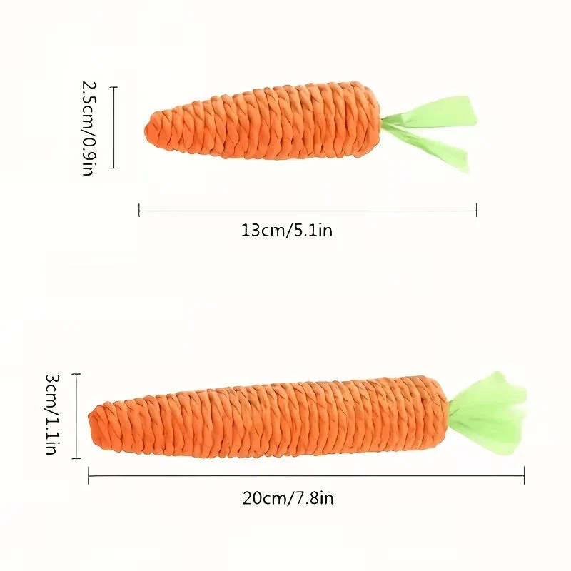 Sisal Carrot-shaped Cat Chew Toys–durable,safe for Kittens Toy – 3 Colors