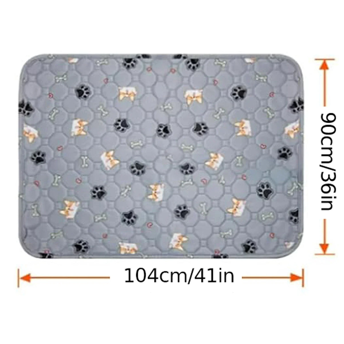 Washable Pet Mat - Thickened and Reusable Urine Isolation Bed