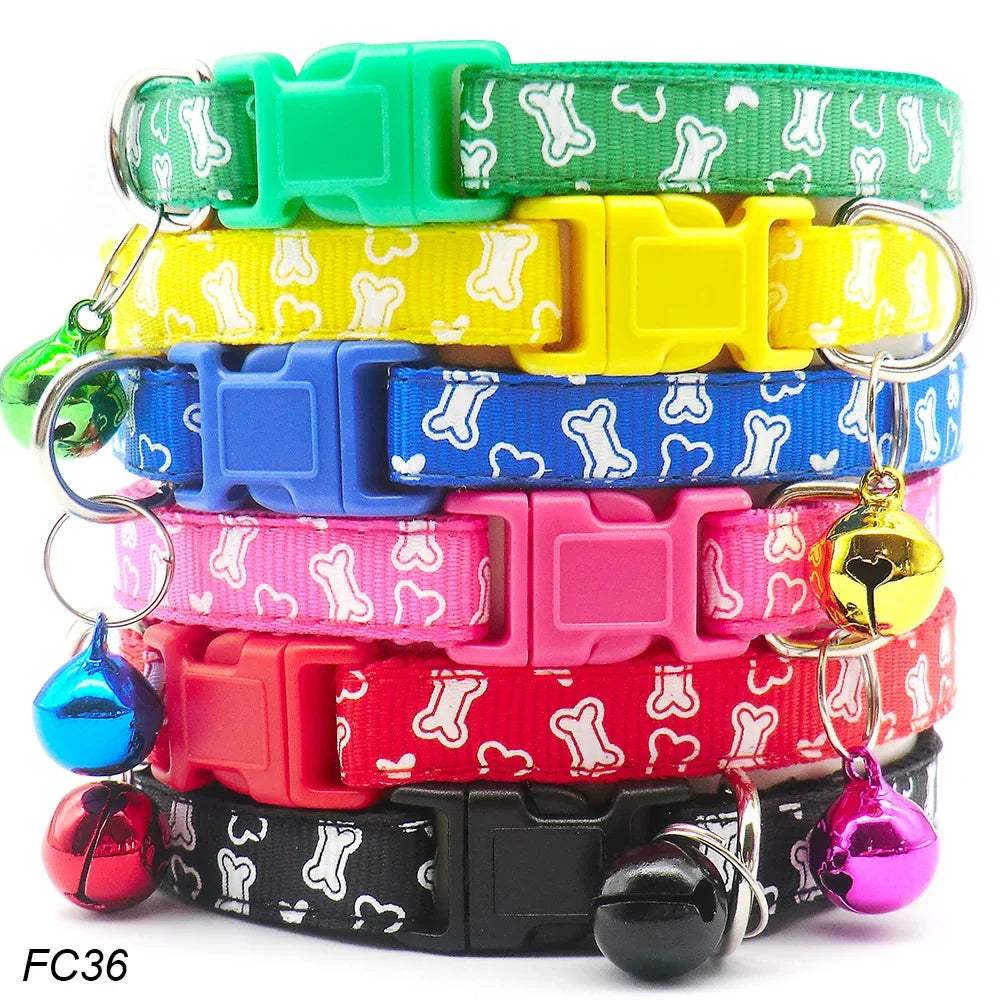 Dog Collar with Bells Adjustable Customize Necklace – Dog Supplies