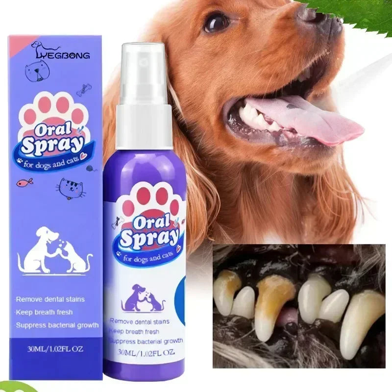 Pet Teeth Cleaning Spray Oral Care Remove - MyPetDollar.com