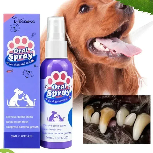 Pet Teeth Cleaning Spray Oral Care Remove - MyPetDollar.com