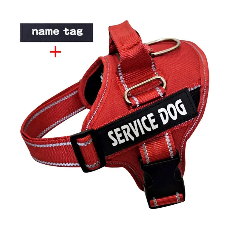Nylon Dog Harness Personalized Reflective - MyPetDollar.com