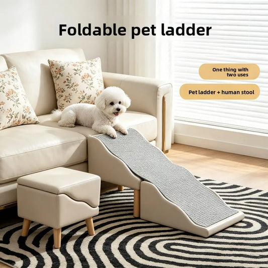 Pet Slope Ramp 2-in-1 Ladder Stool Non-slip - MyPetDollar.com