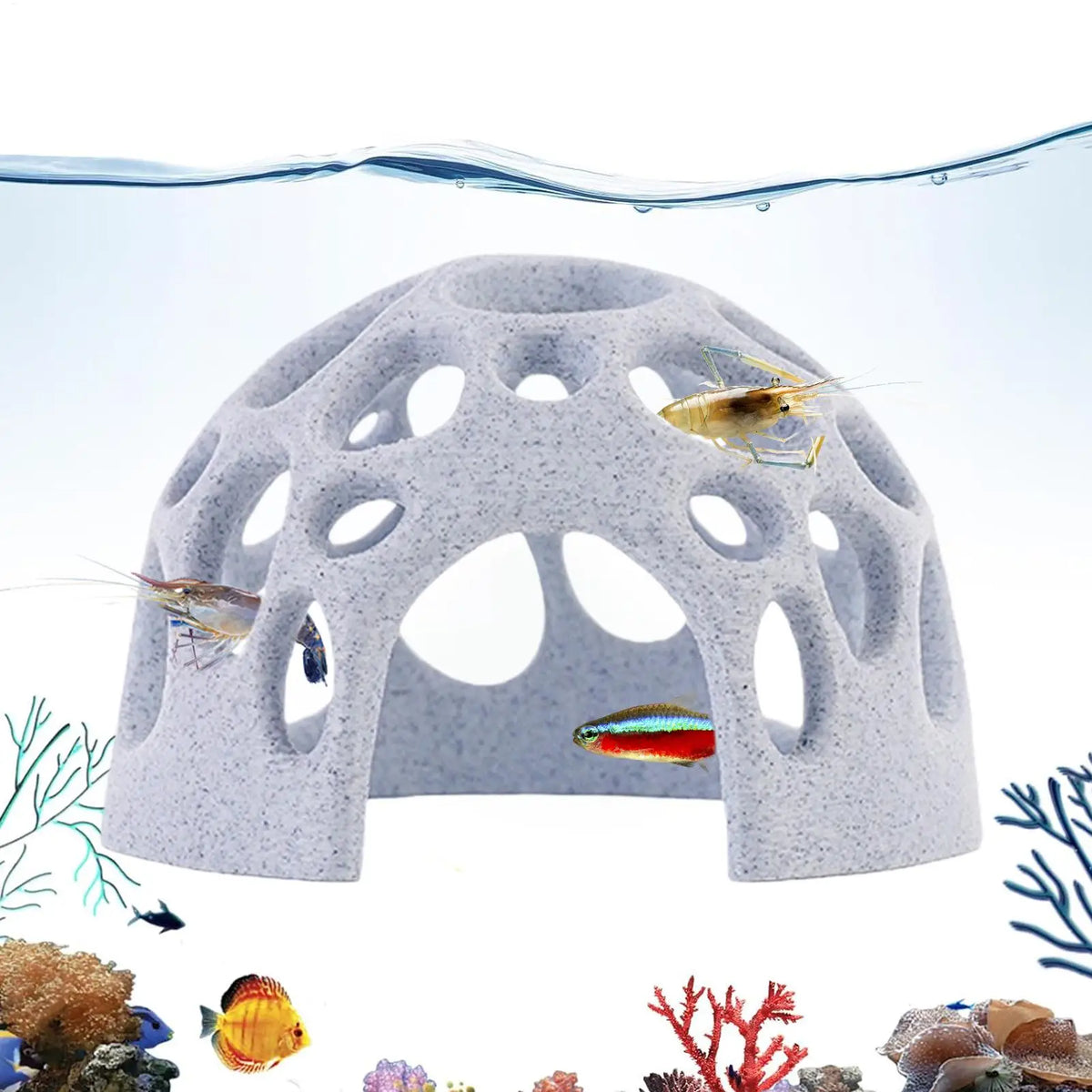 Aquarium Cave Fish Shrimps Shelter House - MyPetDollar.com