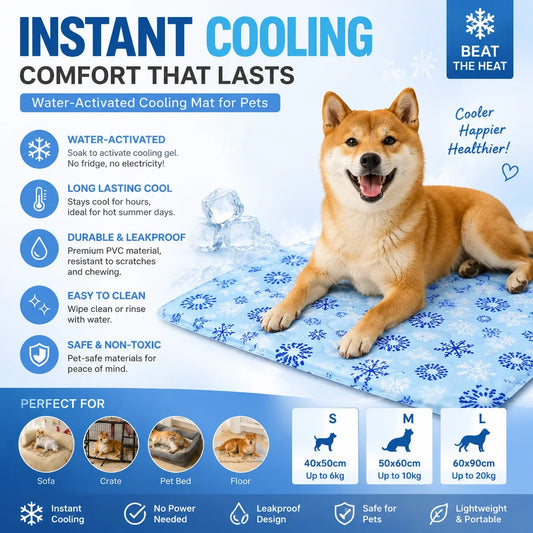 Pet Cooling Mat Water Injection Cool Pad for - MyPetDollar.com