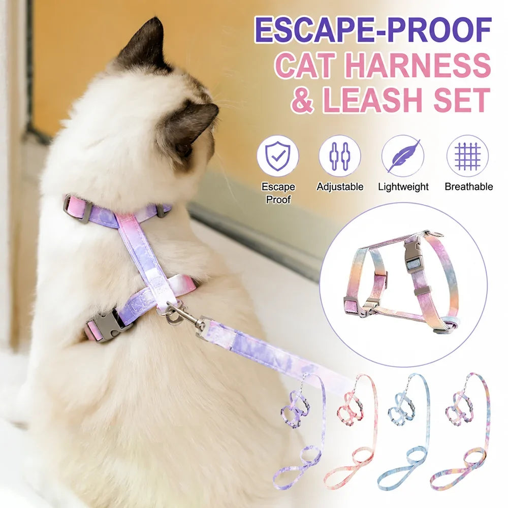 Escape-Proof Cat Harness with Leash Set - MyPetDollar.com