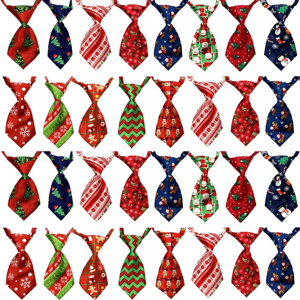 25/50/100pcs Dog Neckties For Christmas - MyPetDollar.com