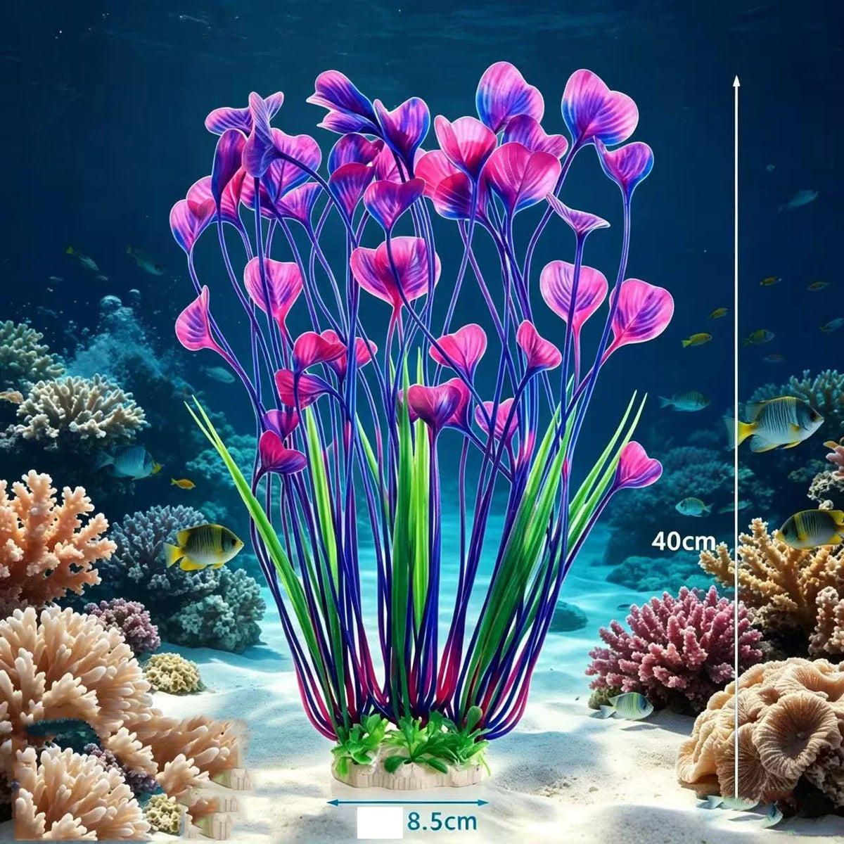 Plastic Artificial Aquarium PVC Plants - MyPetDollar.com