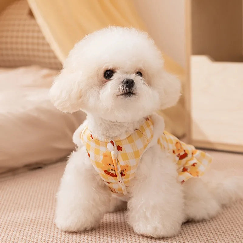 Vertical-Striped Dog Clothes All-Over Small - MyPetDollar.com