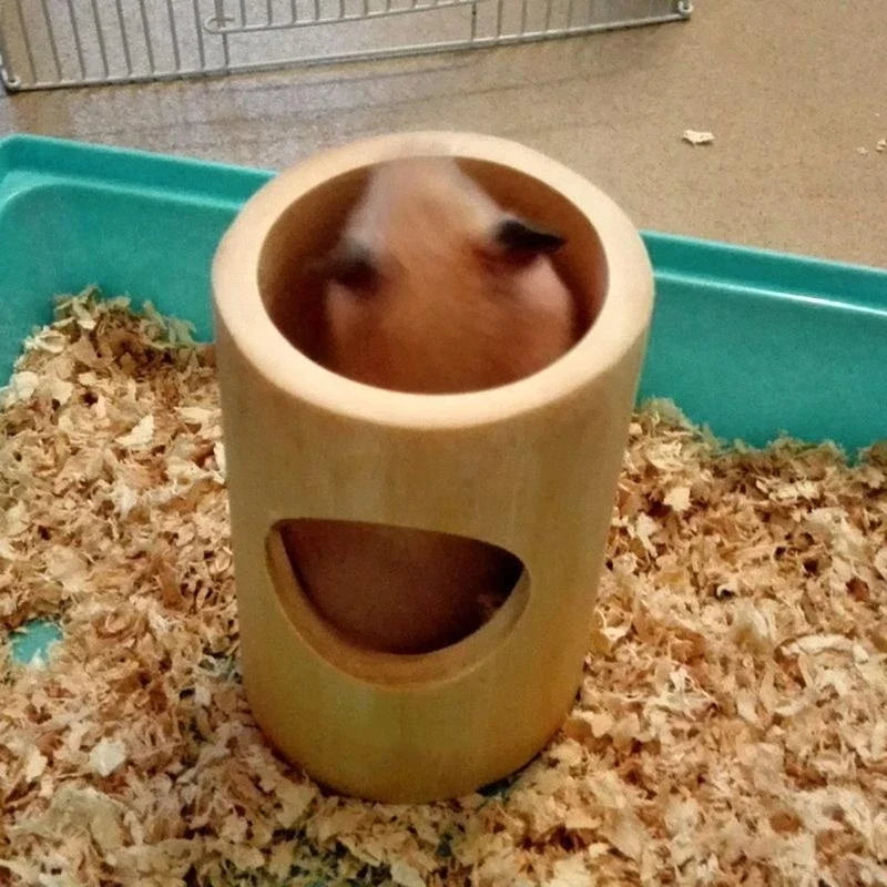 B0KC Hamster Wooden Tunnel Toy Chinchillas - MyPetDollar.com