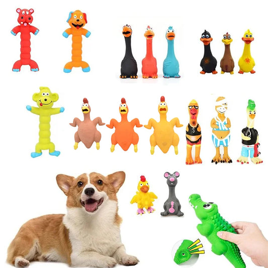Squeaky Dog Rubber Toys Dog Latex Chew Toy - MyPetDollar.com