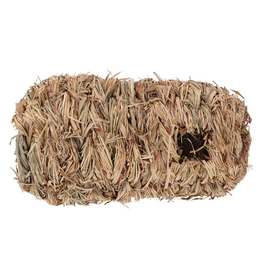 Hamster Straw Hideout Tunnel Natural Woven - MyPetDollar.com