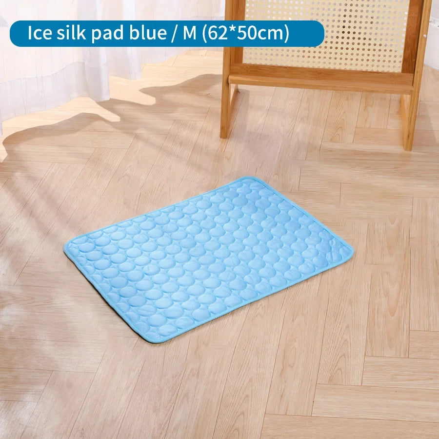 Summer Pet Cooling Pad Non-toxic Ice Silk Dog & Cat Bed