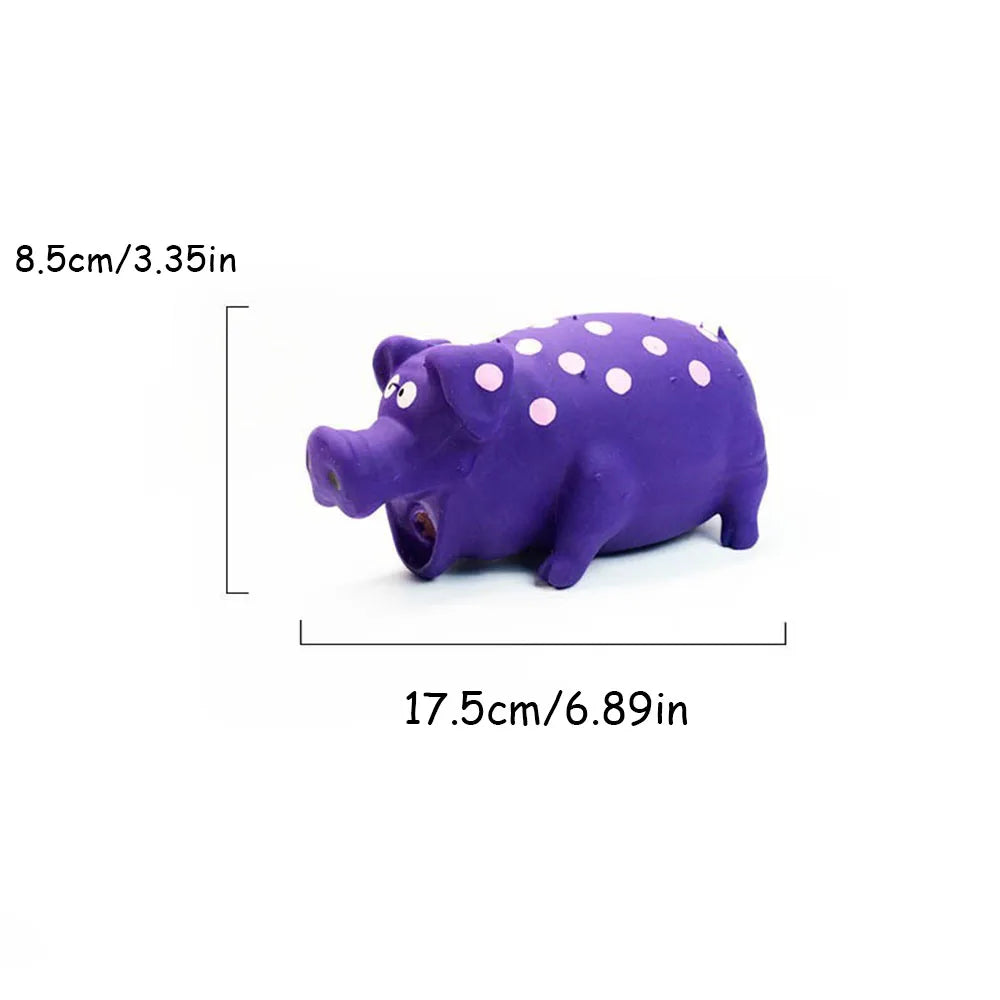 Pet Latex Pig Toy - Squeaky, Spotted, - MyPetDollar.com