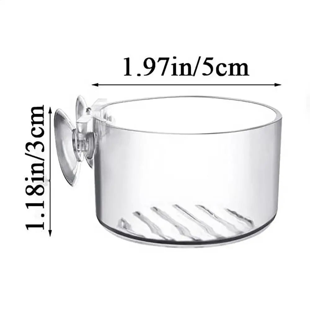 Acrylic Aquarium Plant Holder Clear Suction Cup – 2 Colors