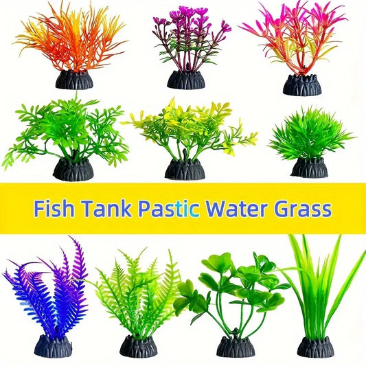 10pcs PVC Artificial Aquatic Plants for Fish - MyPetDollar.com