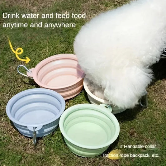 Silicone Dog Food Water Bowl Collapsible 2 - MyPetDollar.com