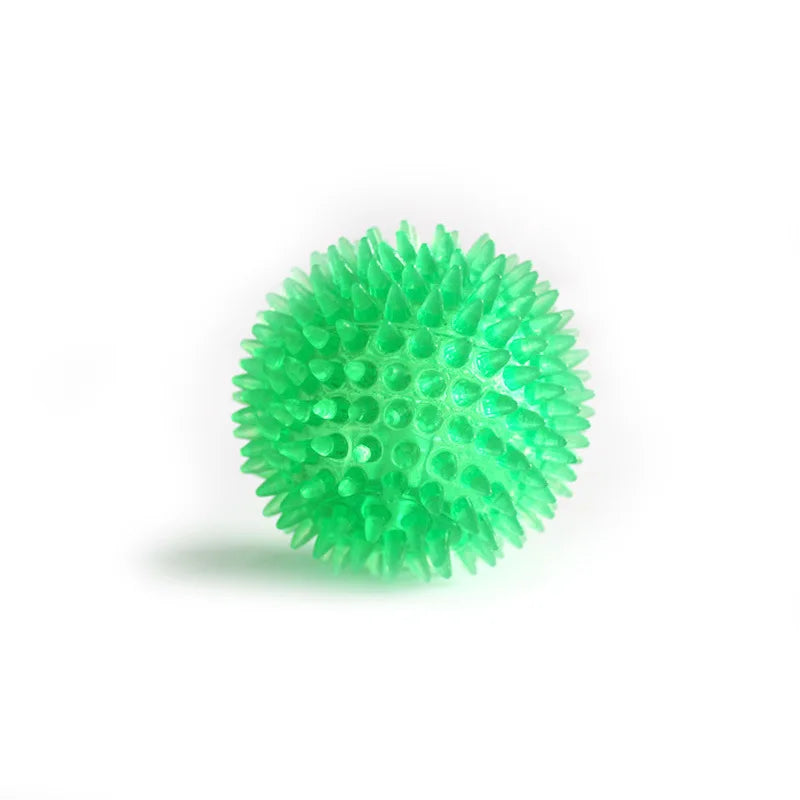Durable TPR Chew Thorn Ball Polka Dot - MyPetDollar.com