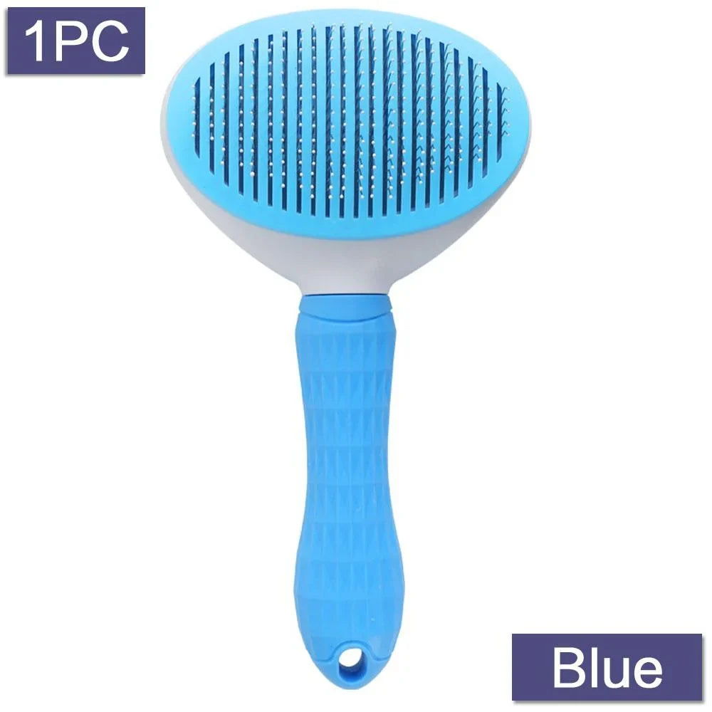 Self Cleaning Slicker Brush for Dogs and Cats Stonego Pet