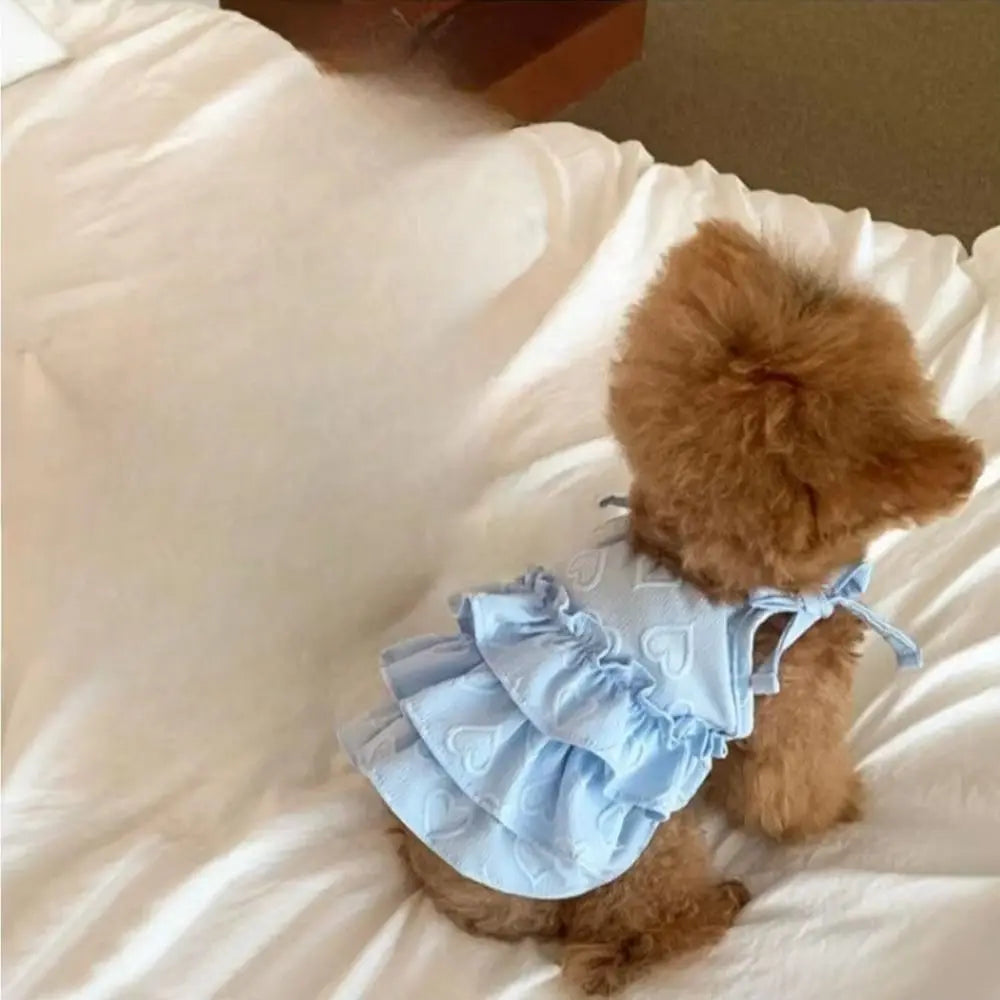 Pet Supplies Cute Pet Love Strap Cake Skirt - MyPetDollar.com