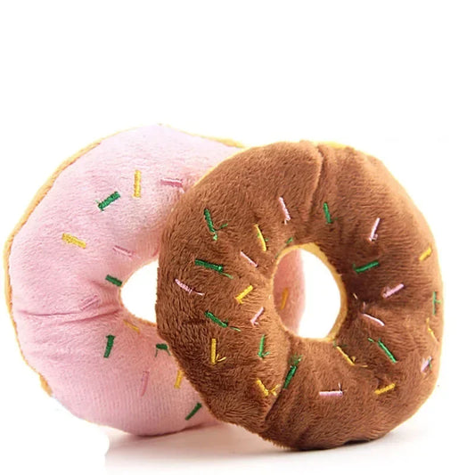 Soft Donuts Puppy Cat Dog Toys Squeaker - MyPetDollar.com