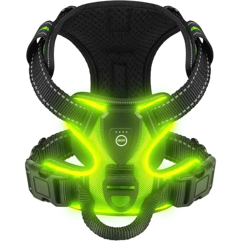 LED Glowing Luminous Dog Harnesses Essential - MyPetDollar.com