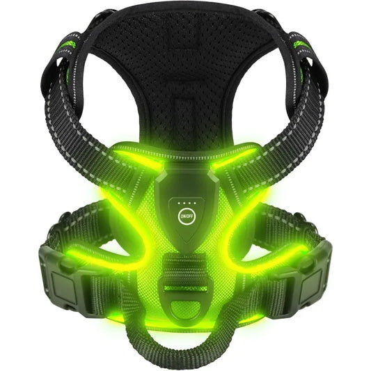 LED Glowing Luminous Dog Harnesses Essential - MyPetDollar.com