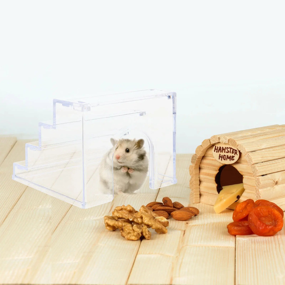 Natural Acrylic Hamster Ladder Anti Slip - MyPetDollar.com