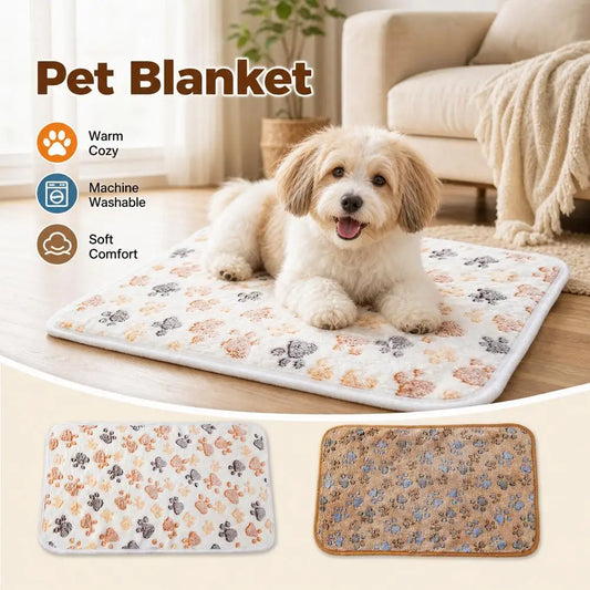Pet Warm Blanket Flannel Double Thick Fleece - MyPetDollar.com