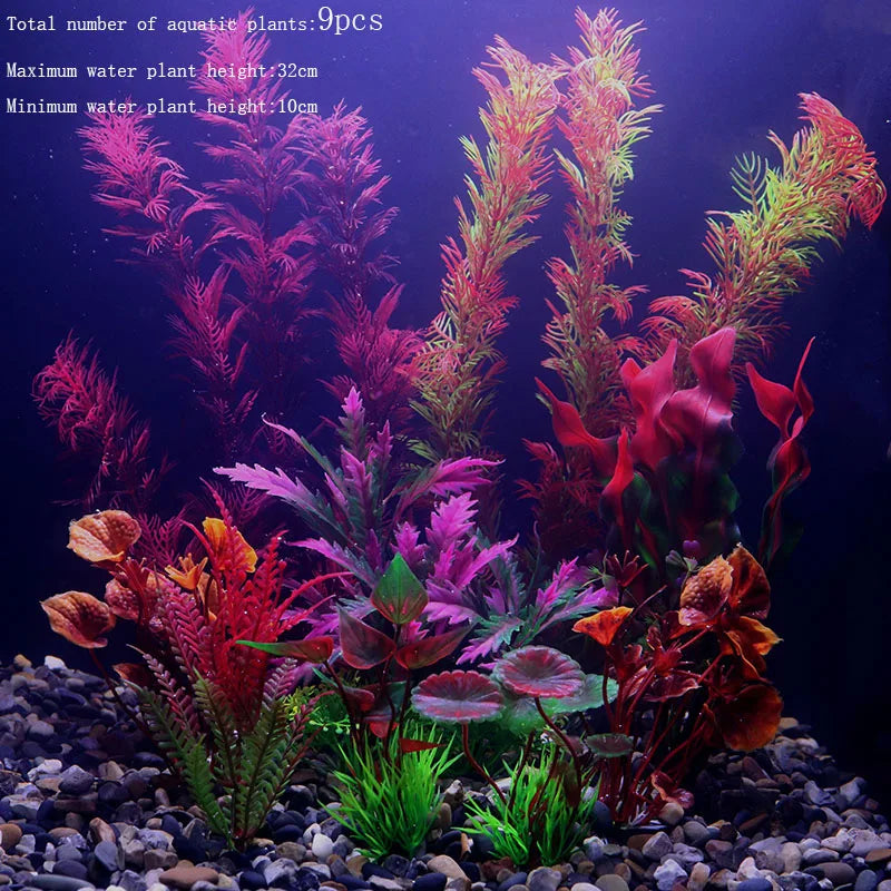 Artificial Aquarium Decor Plants Water Weeds Ornament – 71 Colors