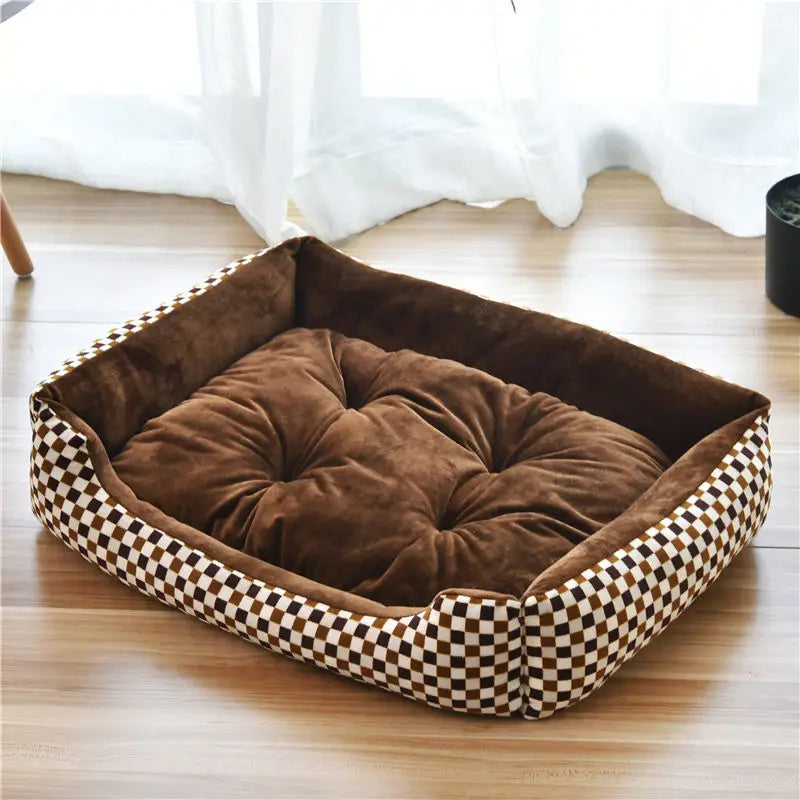 Coffee-Colored Stain-Resistant Kennel Paw - MyPetDollar.com
