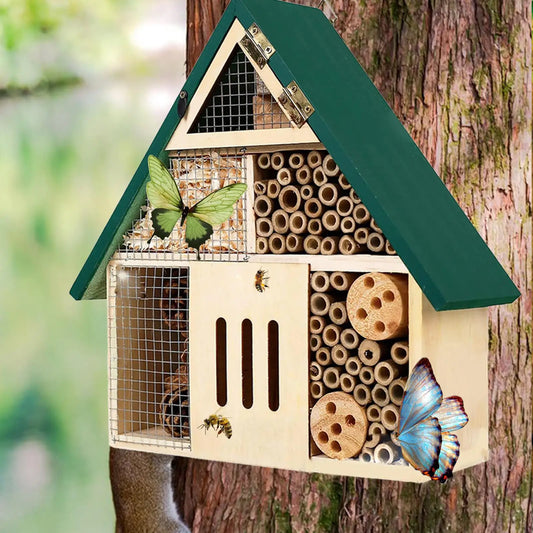Bee Hotel Shelter Sawdust Bee Hotel for Tree - MyPetDollar.com