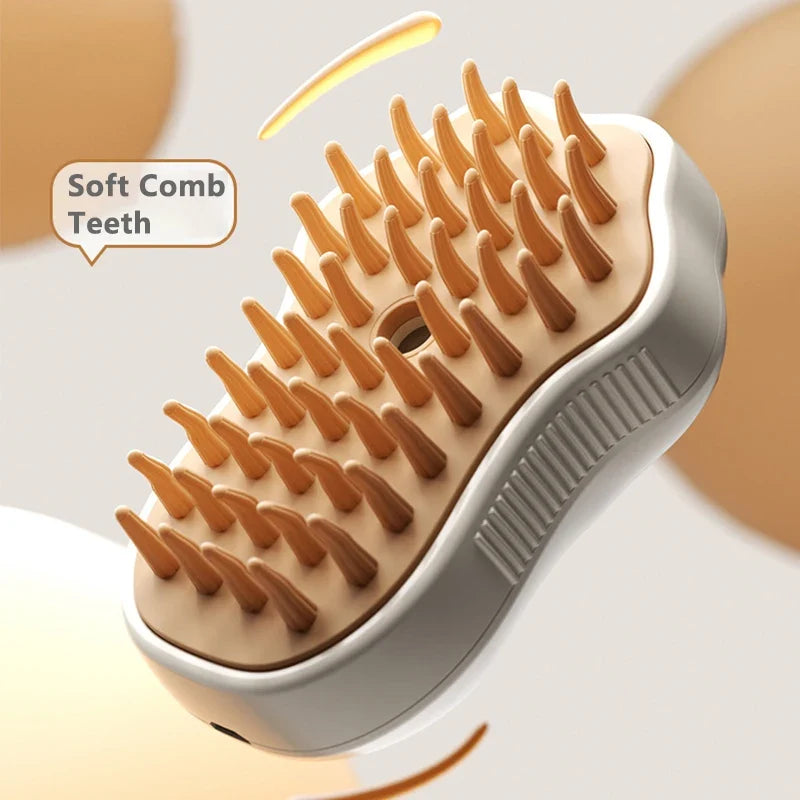 3 in 1 Steamy Pet Dog Brush Cat Steam Brush - MyPetDollar.com