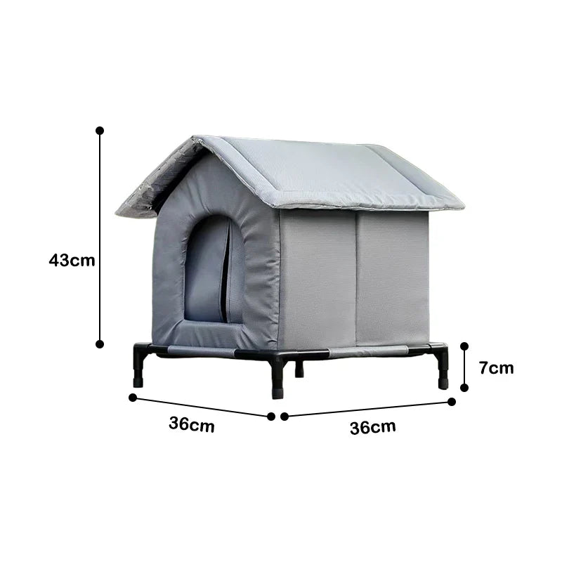 Waterproof Outdoor Pet House Thickened Cat Nest – 6 Colors