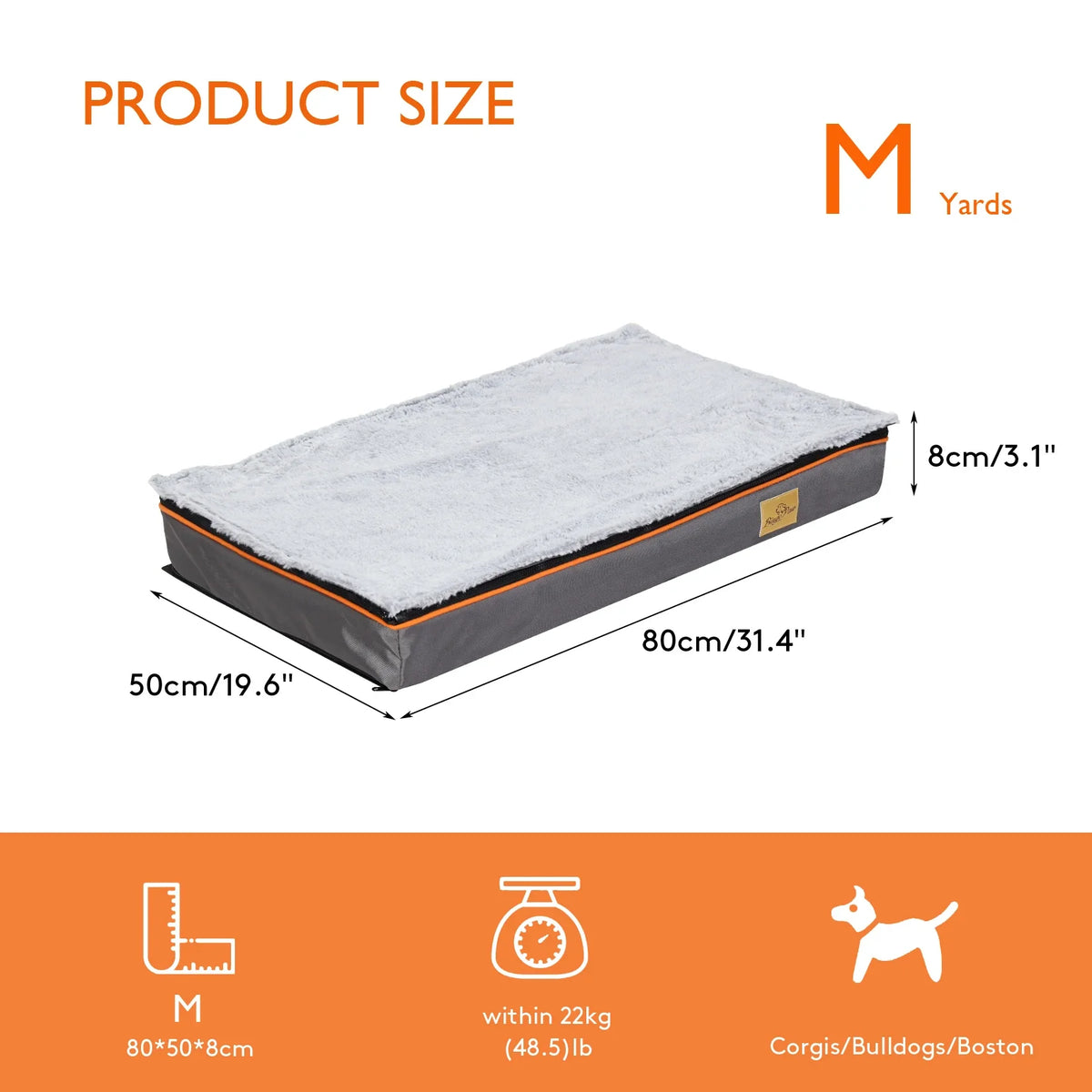 Dog Bed Large Padded Orthopedic
