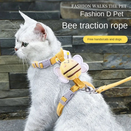 Cat Harness Leash Collar Set Adjustable - MyPetDollar.com