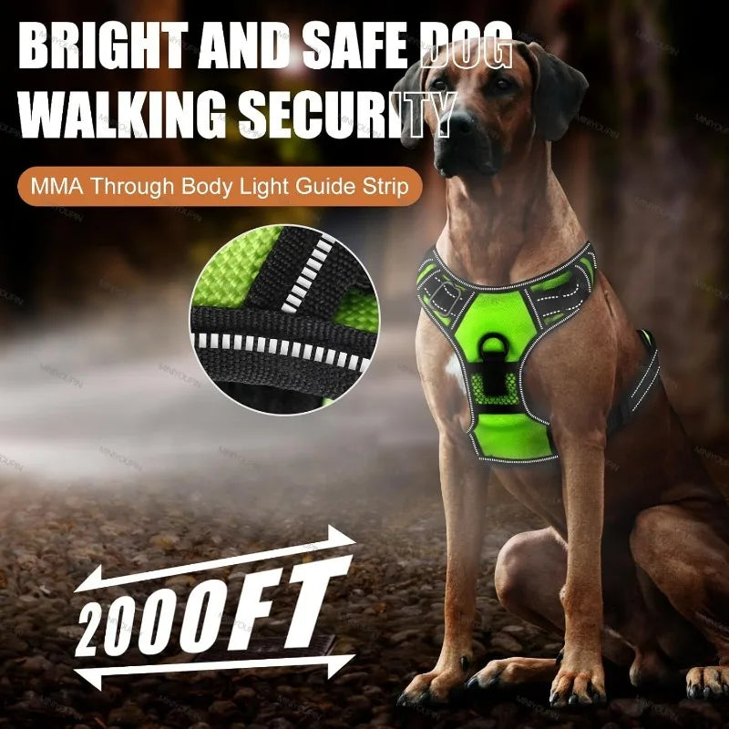 LED Glowing Luminous Dog Harnesses Essential - MyPetDollar.com