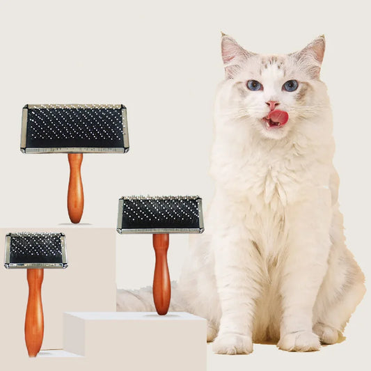 Dog Comb Solid Wood Brush Pet Hair Remover - MyPetDollar.com