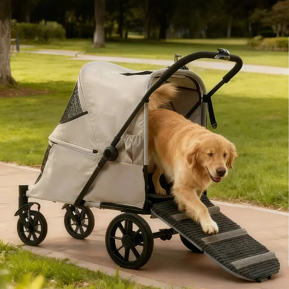 Large Foldable All-Terrain Pet Stroller with - MyPetDollar.com