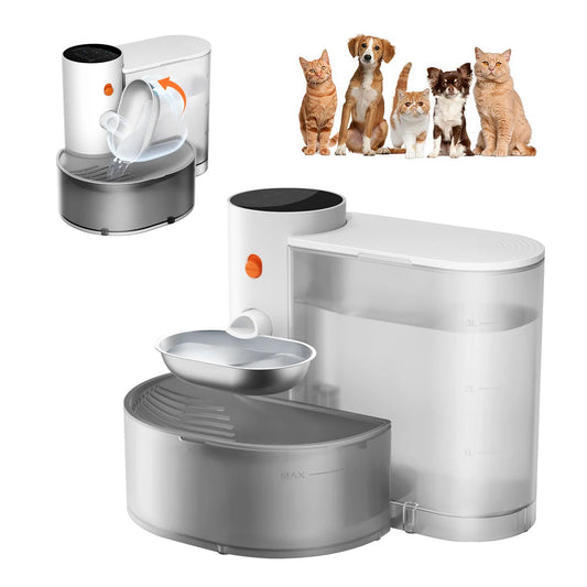 New Stainless Steel Bowl Pet Intelligent - MyPetDollar.com