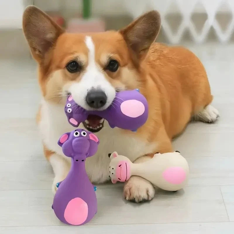 Soft Rubber Chewy Toys Four Styles Squeaky - MyPetDollar.com