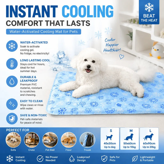 Summer Pet Cooling Mat for Dogs Cats Water - MyPetDollar.com