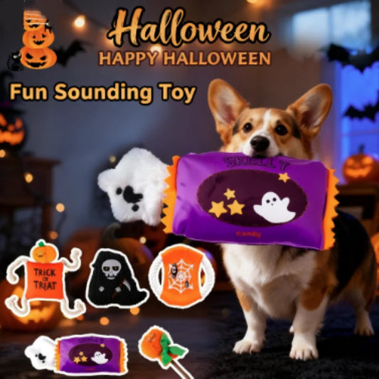 Halloween Plush Dog Toy With Squeaker Bite - MyPetDollar.com