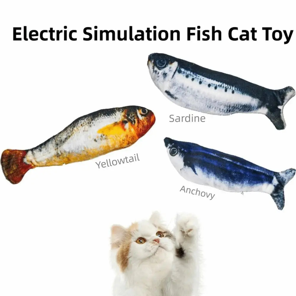 1 Wagging Tail Electric Simulation Fish Cat Plaything (4 colors) – view 3