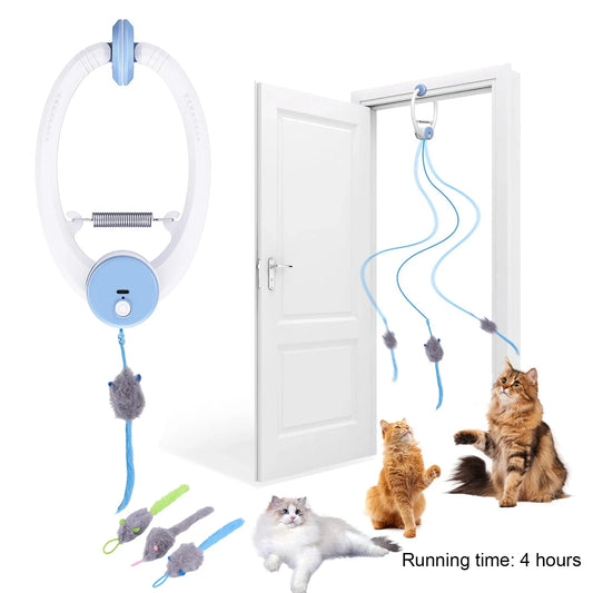 Door Hanging Auto-Rebound Cat Toy - MyPetDollar.com