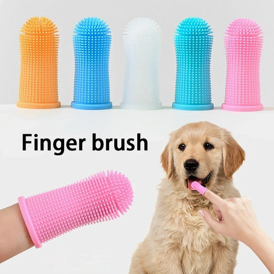 Pet Cats Dogs Silicone Brush Toothbrush - MyPetDollar.com