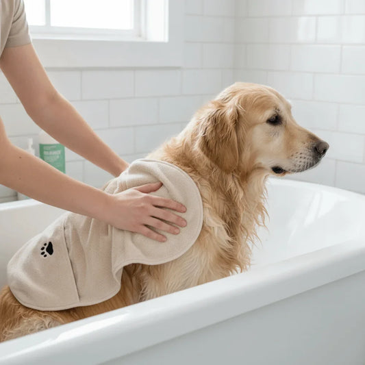Pet Supplies Super Absorbent Dog Bath Towel - MyPetDollar.com