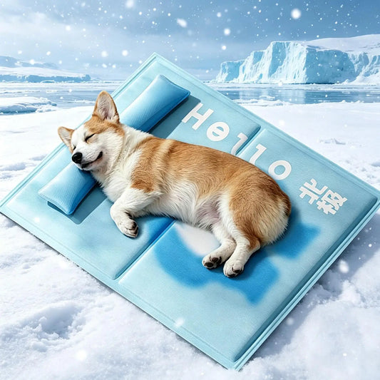 Dog Cooling Pad With Neck Pillow Washable - MyPetDollar.com