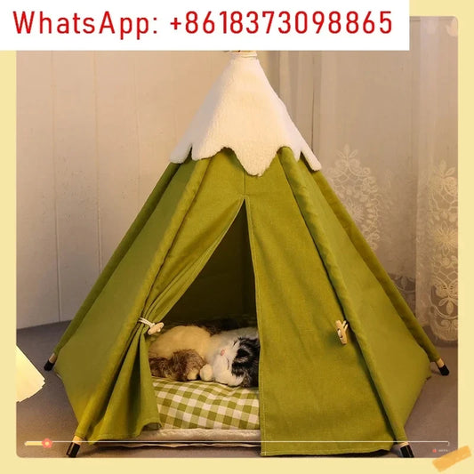 Pet Teepee Tent for Small Dogs or Cats Puppy - MyPetDollar.com