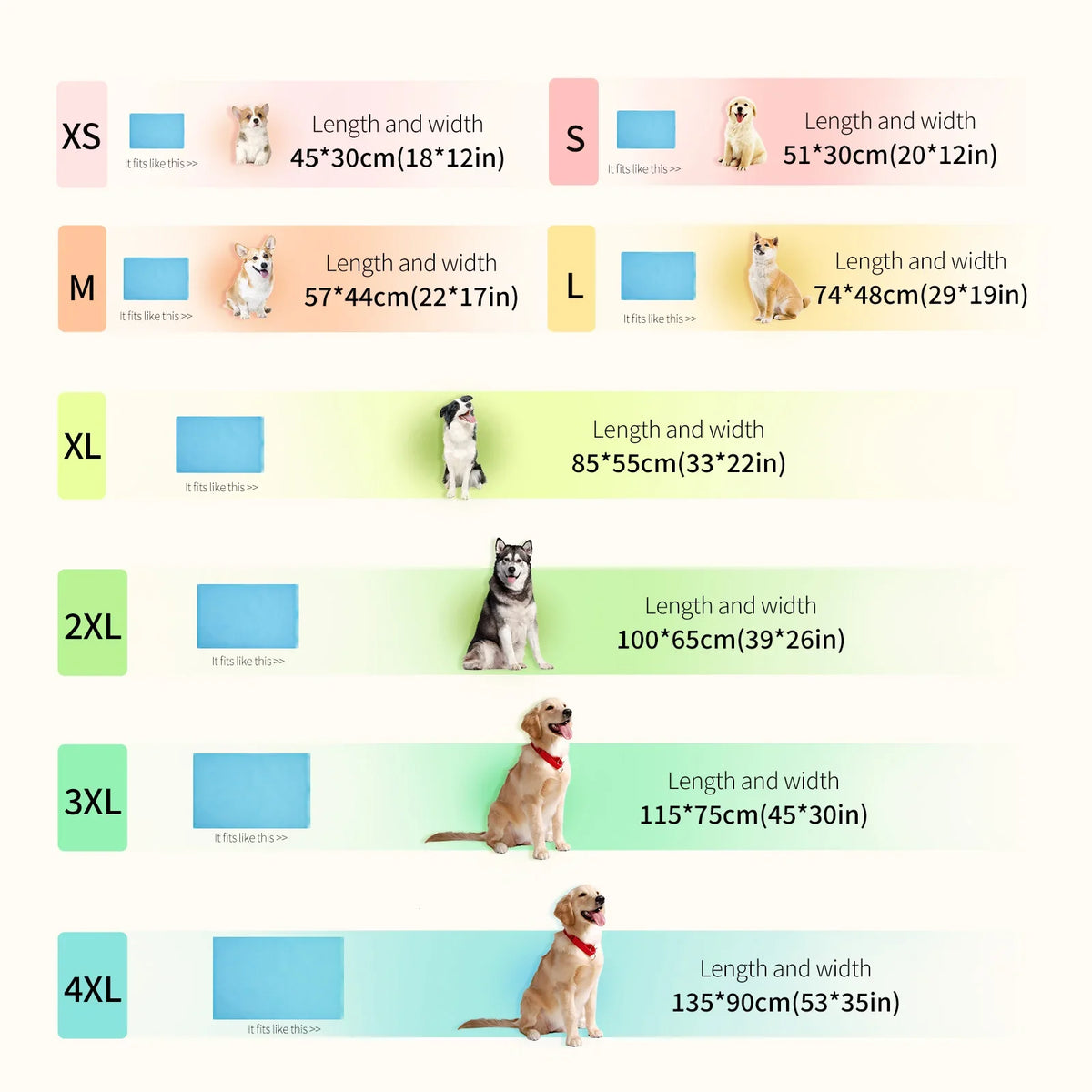 Pet Cooling Mat Dog Cat Sleeping Pad Cool - MyPetDollar.com